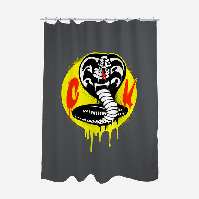 CK Graffiti-none polyester shower curtain-SubBass49