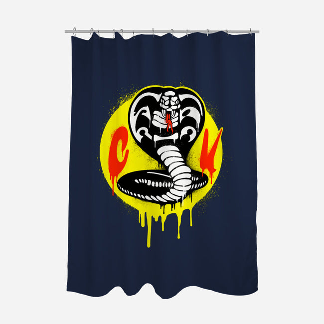 CK Graffiti-none polyester shower curtain-SubBass49
