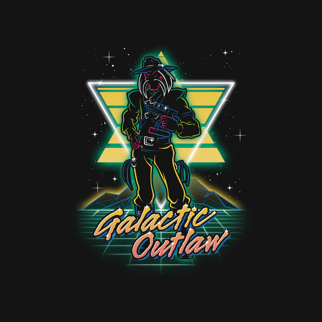 Retro Galactic Outlaw-none stretched canvas-Olipop