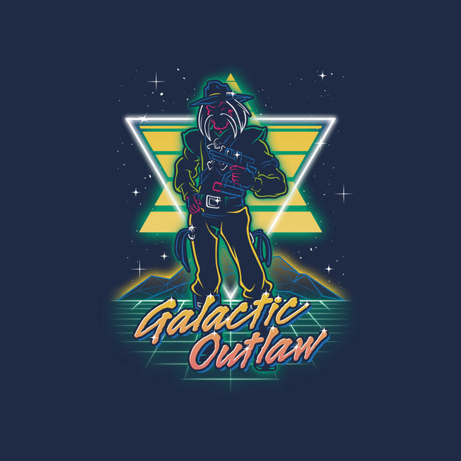 Retro Galactic Outlaw-none matte poster-Olipop