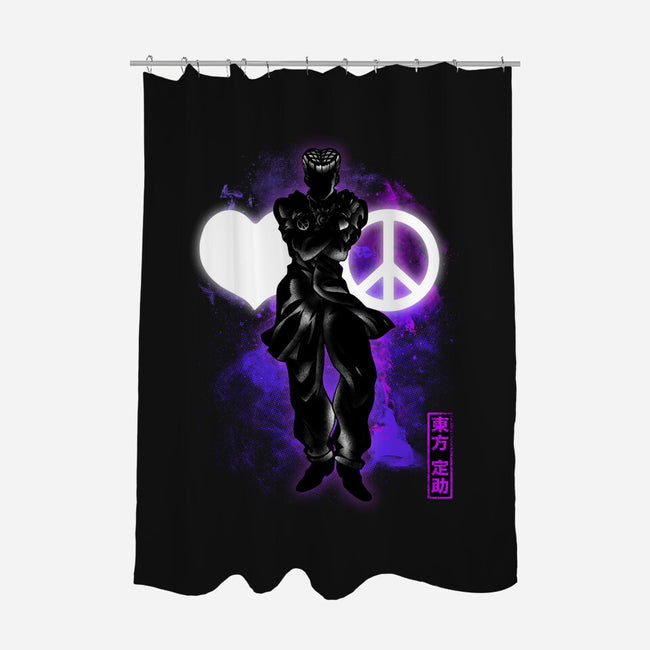Cosmic Peace-none polyester shower curtain-fanfreak1