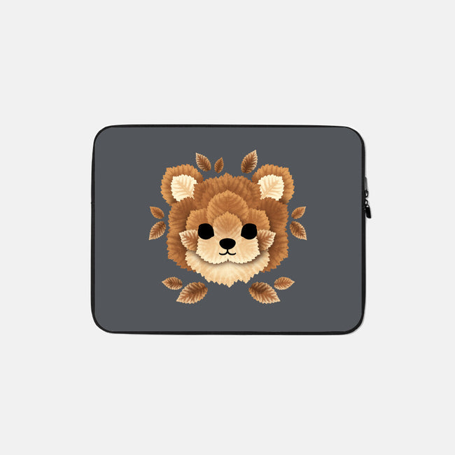 Bear Of Leaves-none zippered laptop sleeve-NemiMakeit