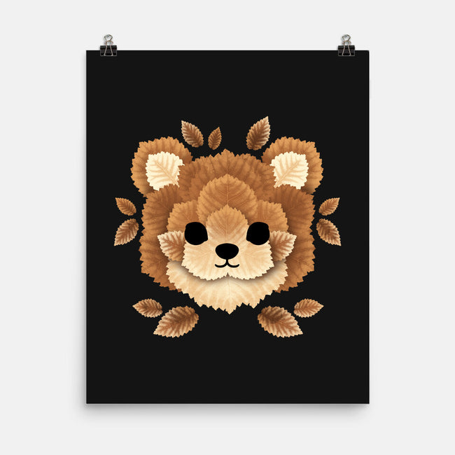 Bear Of Leaves-none matte poster-NemiMakeit