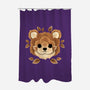 Bear Of Leaves-none polyester shower curtain-NemiMakeit
