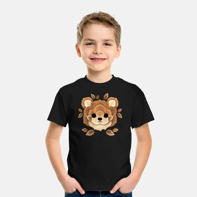 Bear Of Leaves-youth basic tee-NemiMakeit