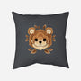 Bear Of Leaves-none removable cover w insert throw pillow-NemiMakeit