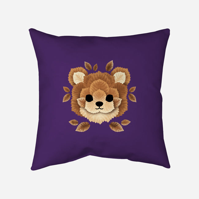 Bear Of Leaves-none removable cover w insert throw pillow-NemiMakeit