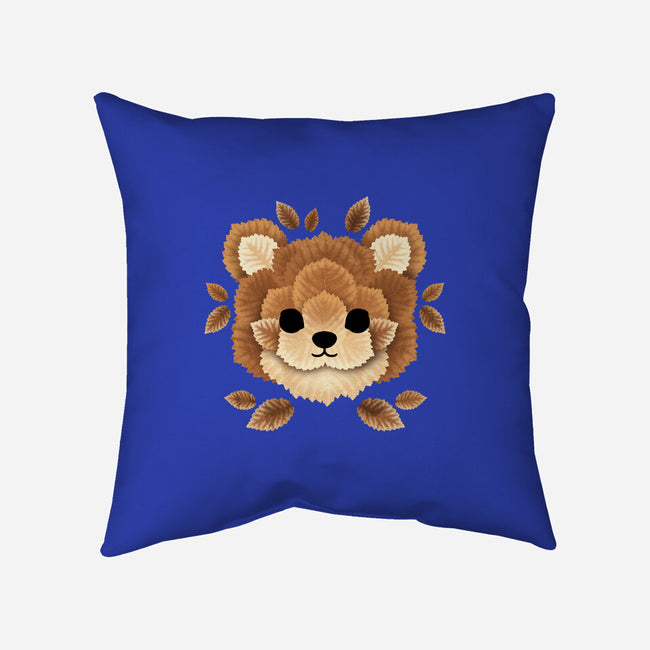 Bear Of Leaves-none removable cover w insert throw pillow-NemiMakeit