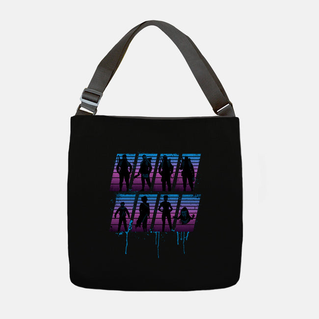 Retro Busters-none adjustable tote-rocketman_art