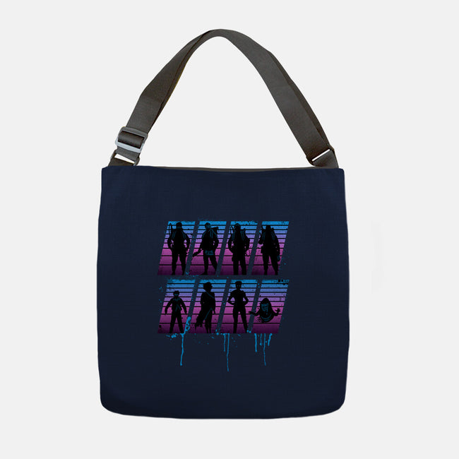 Retro Busters-none adjustable tote-rocketman_art