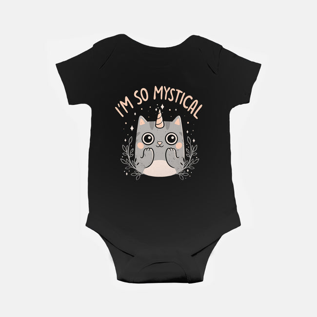 Mystical Kitty-baby basic onesie-eduely