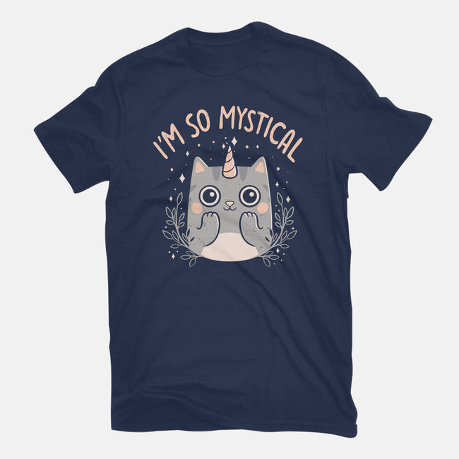 Mystical Kitty-womens fitted tee-eduely
