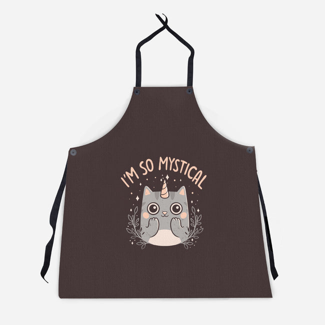 Mystical Kitty-unisex kitchen apron-eduely