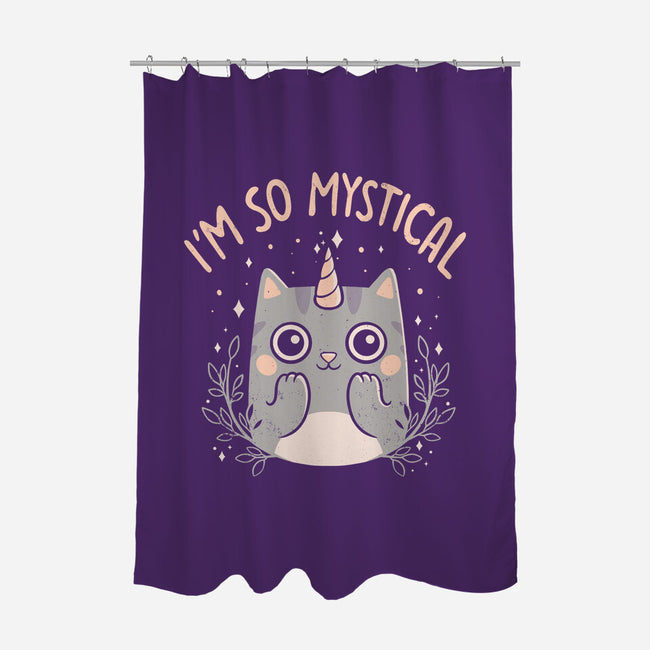 Mystical Kitty-none polyester shower curtain-eduely