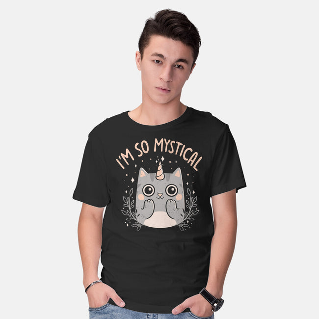 Mystical Kitty-mens basic tee-eduely