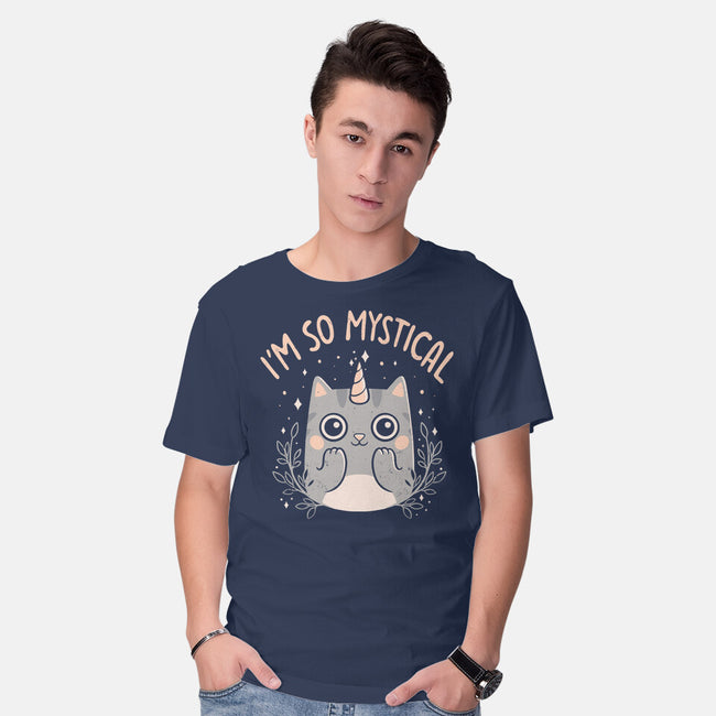 Mystical Kitty-mens basic tee-eduely