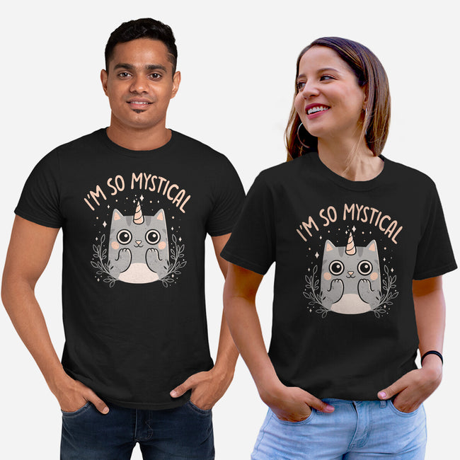 Mystical Kitty-unisex basic tee-eduely