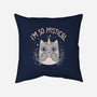 Mystical Kitty-none removable cover w insert throw pillow-eduely