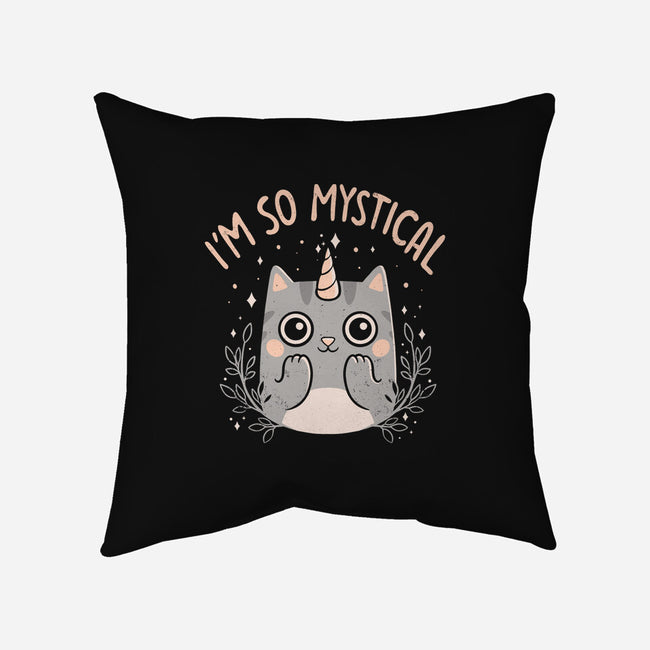 Mystical Kitty-none removable cover throw pillow-eduely