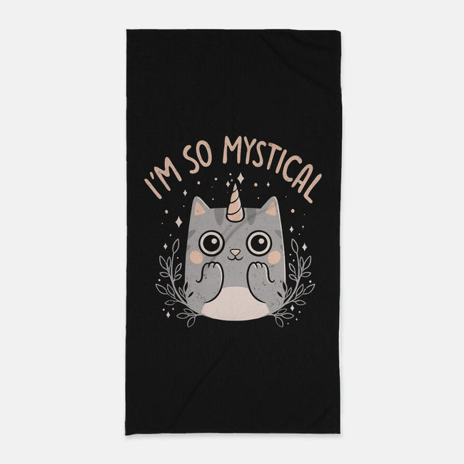 Mystical Kitty-none beach towel-eduely
