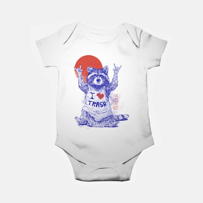 I Love Trash-baby basic onesie-eduely