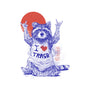 I Love Trash-womens fitted tee-eduely