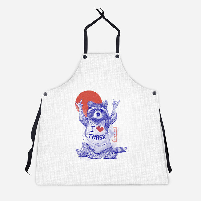 I Love Trash-unisex kitchen apron-eduely