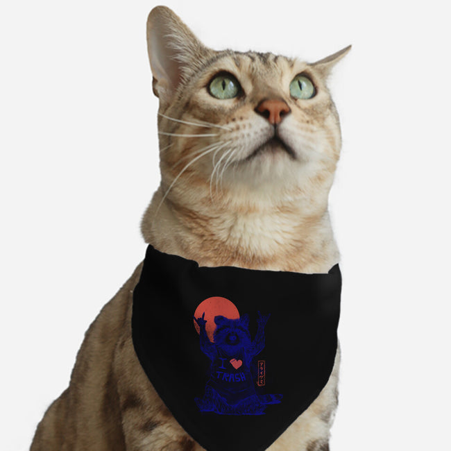 I Love Trash-cat adjustable pet collar-eduely