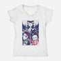 Defeat The Demon-womens v-neck tee-Jelly89