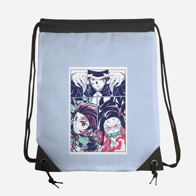 Defeat The Demon-none drawstring bag-Jelly89