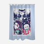Defeat The Demon-none polyester shower curtain-Jelly89