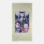 Defeat The Demon-none beach towel-Jelly89