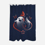 Hu Tao Ghost Pyro Element-none polyester shower curtain-Logozaste
