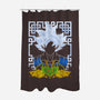 The Saviour-none polyester shower curtain-RamenBoy