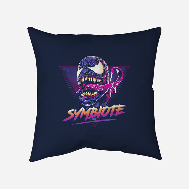 Retro Symbiote-none removable cover throw pillow-ddjvigo