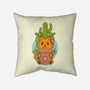 Catus-none removable cover throw pillow-Alundrart