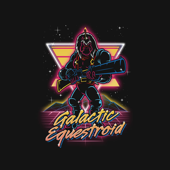 Retro Galactic Equestroid-none stretched canvas-Olipop