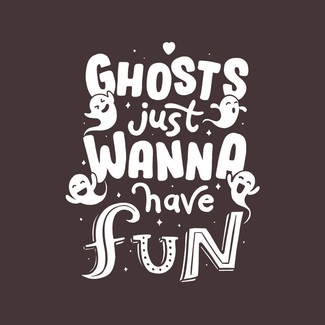 Ghosts Just Wanna Have Fun-none drawstring bag-tobefonseca
