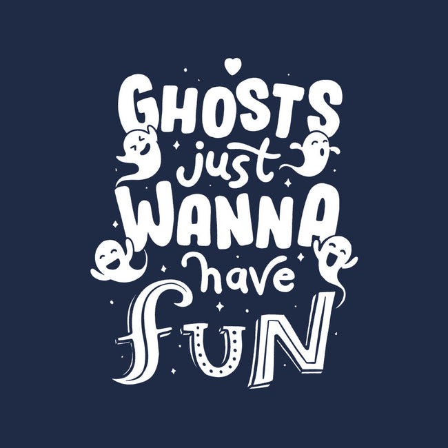 Ghosts Just Wanna Have Fun-unisex kitchen apron-tobefonseca