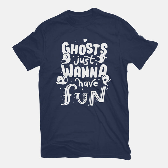 Ghosts Just Wanna Have Fun-mens basic tee-tobefonseca
