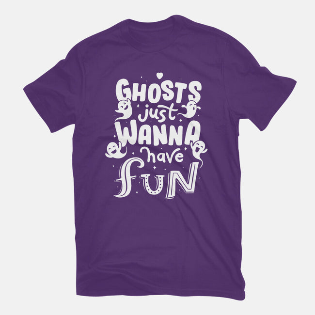 Ghosts Just Wanna Have Fun-mens basic tee-tobefonseca