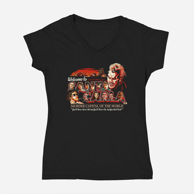 Murder Capital Of The World-womens v-neck tee-goodidearyan