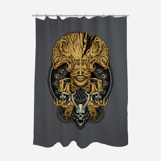 Angel Of Death-none polyester shower curtain-glitchygorilla