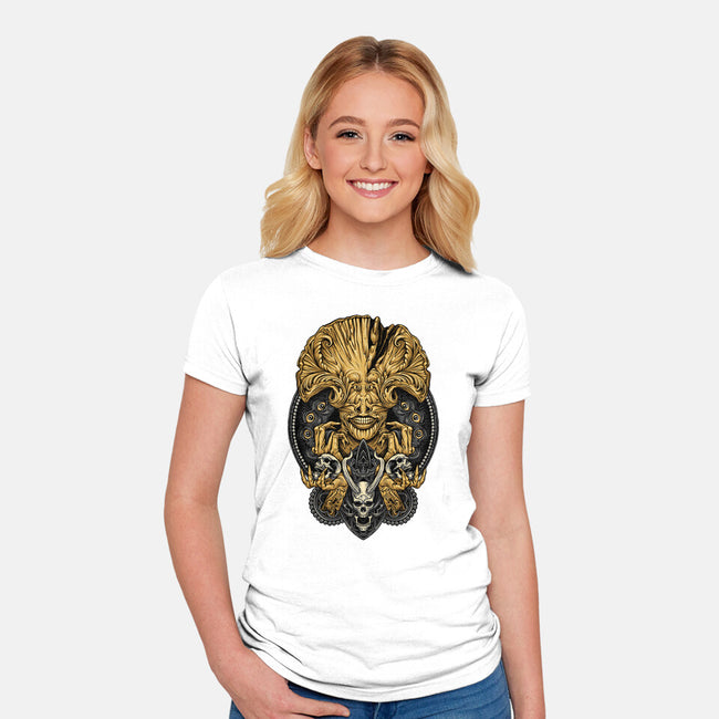 Angel Of Death-womens fitted tee-glitchygorilla