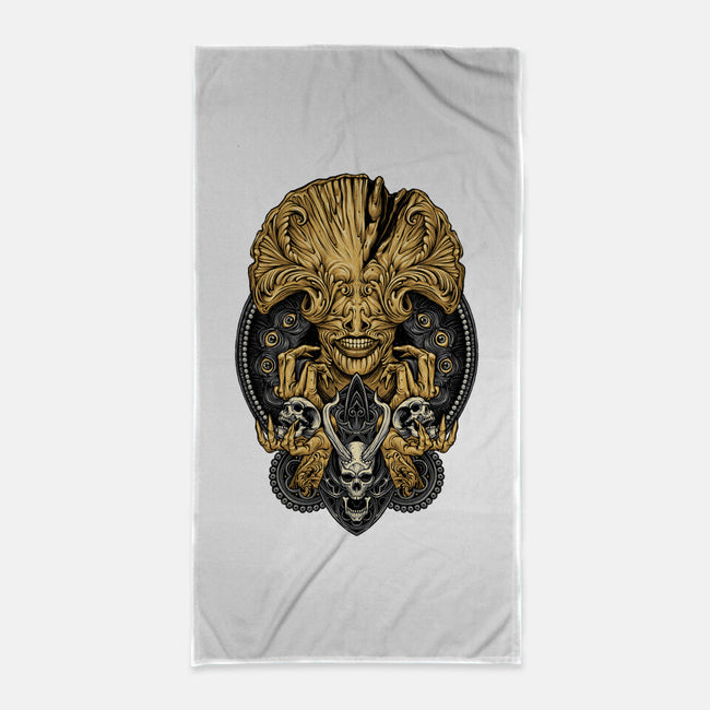 Angel Of Death-none beach towel-glitchygorilla