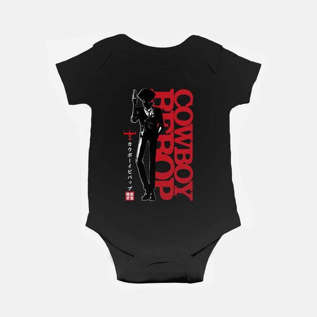 Shadow Of A Space Cowboy-baby basic onesie-DrMonekers