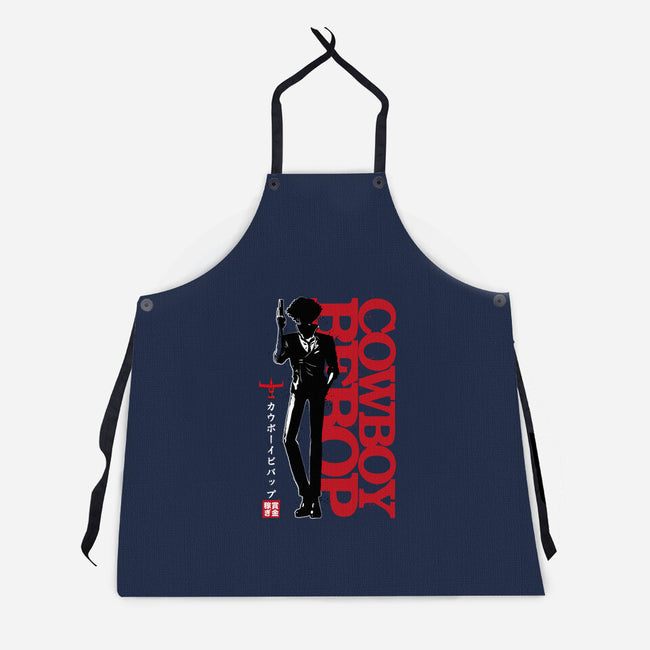 Shadow Of A Space Cowboy-unisex kitchen apron-DrMonekers