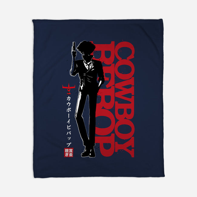 Shadow Of A Space Cowboy-none fleece blanket-DrMonekers