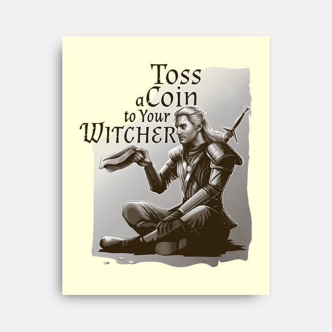 Toss A Coin to Your Witcher-none stretched canvas-daobiwan