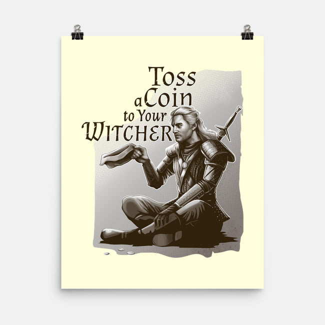 Toss A Coin to Your Witcher-none matte poster-daobiwan
